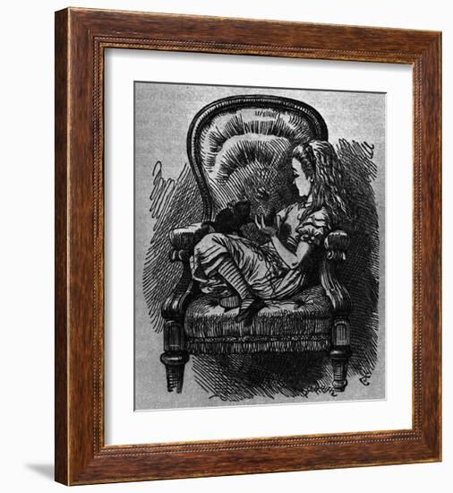 The Black Kitten-John Tenniel-Framed Giclee Print