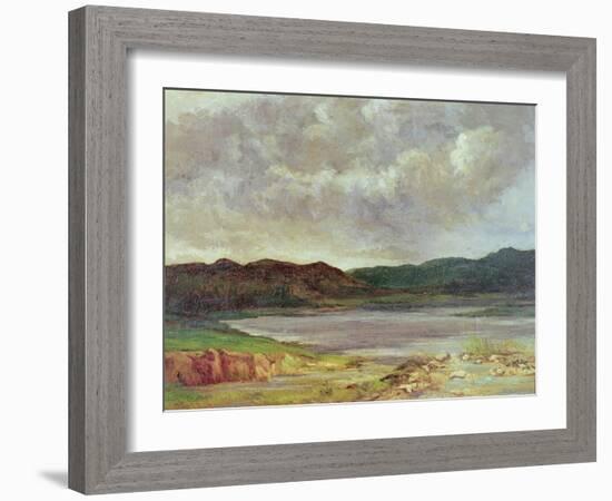 The Black Lake, 1872-Gustave Courbet-Framed Giclee Print