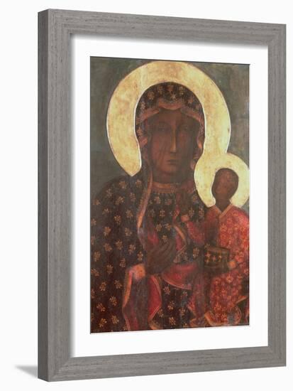 The Black Madonna of Jasna Gora, Byzantine-Russian Icon, 14th Century-null-Framed Giclee Print