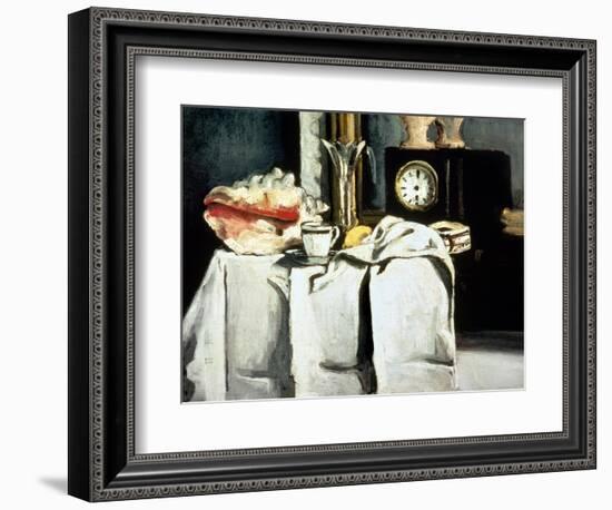 The Black Marble Clock, c.1870-Paul Cézanne-Framed Giclee Print