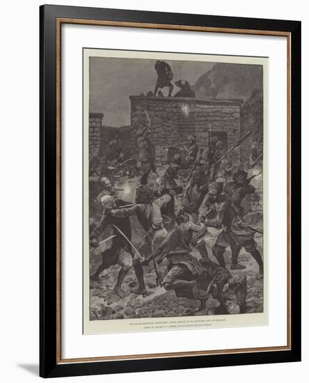 The Black Mountain Expedition, Ghazi Attack on an Advanced Post at Ghazikot-Richard Caton Woodville II-Framed Giclee Print