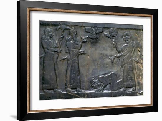 The Black Obelisk of Shalmaneser III, Neo-Assyrian, c858-c824 BC. Artist: Unknown-Unknown-Framed Giclee Print
