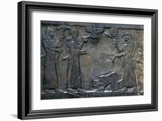 The Black Obelisk of Shalmaneser III, Neo-Assyrian, c858-c824 BC. Artist: Unknown-Unknown-Framed Giclee Print