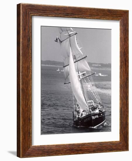 The Black Pearl Sailing Off of Martha's Vineyard-Alfred Eisenstaedt-Framed Photographic Print