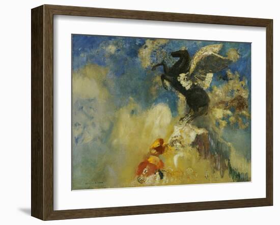 The Black Pegasus, 1909-1910-Odilon Redon-Framed Giclee Print