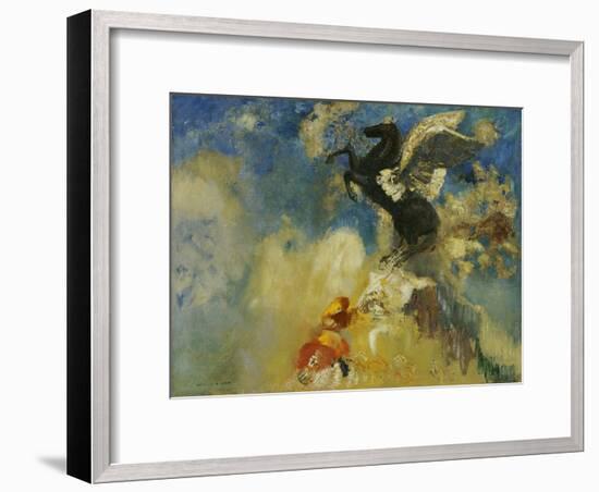 The Black Pegasus, 1909-1910-Odilon Redon-Framed Giclee Print