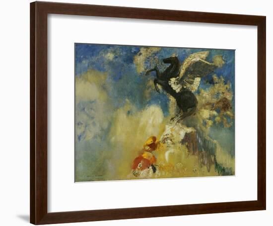 The Black Pegasus, 1909-1910-Odilon Redon-Framed Giclee Print