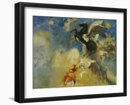 The Black Pegasus, 1909-1910-Odilon Redon-Framed Giclee Print