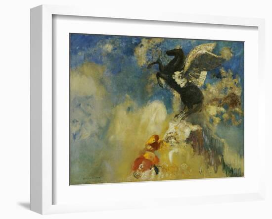 The Black Pegasus, 1909-1910-Odilon Redon-Framed Giclee Print