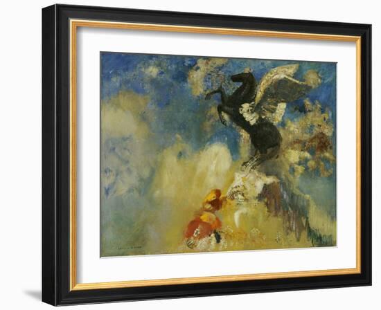 The Black Pegasus, 1909-1910-Odilon Redon-Framed Giclee Print