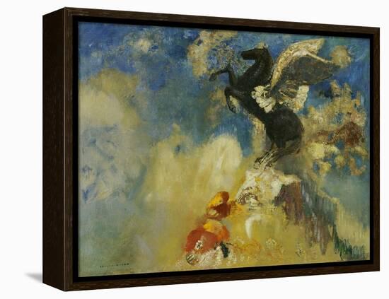 The Black Pegasus, 1909-1910-Odilon Redon-Framed Premier Image Canvas