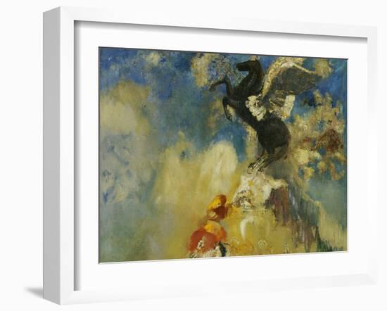 The Black Pegasus-Odilon Redon-Framed Giclee Print