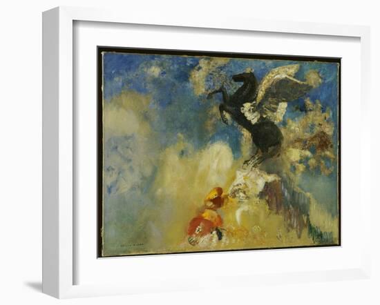 The Black Pegasus-Odilon Redon-Framed Giclee Print