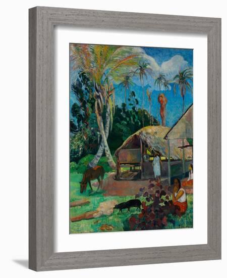 The Black Pigs-Paul Gauguin-Framed Giclee Print