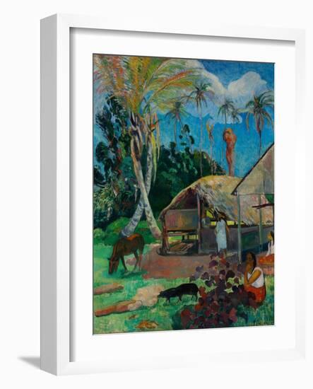 The Black Pigs-Paul Gauguin-Framed Giclee Print