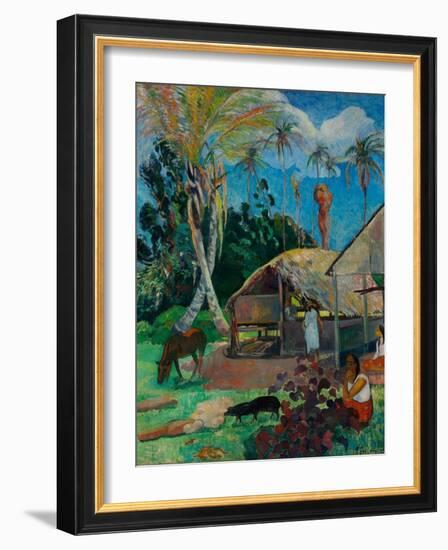 The Black Pigs-Paul Gauguin-Framed Giclee Print