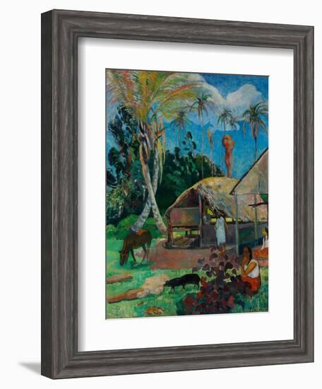 The Black Pigs-Paul Gauguin-Framed Giclee Print