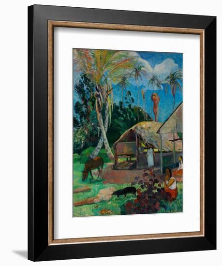 The Black Pigs-Paul Gauguin-Framed Giclee Print