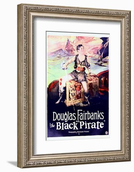 The Black Pirate - Movie Poster Reproduction-null-Framed Photo