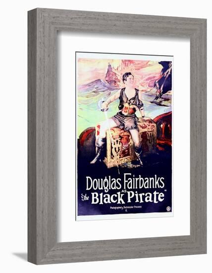 The Black Pirate - Movie Poster Reproduction-null-Framed Photo