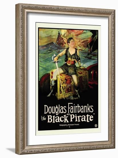 The Black Pirate-null-Framed Premium Giclee Print