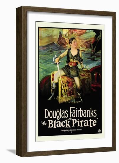 The Black Pirate-null-Framed Premium Giclee Print