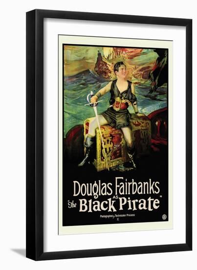 The Black Pirate-null-Framed Premium Giclee Print