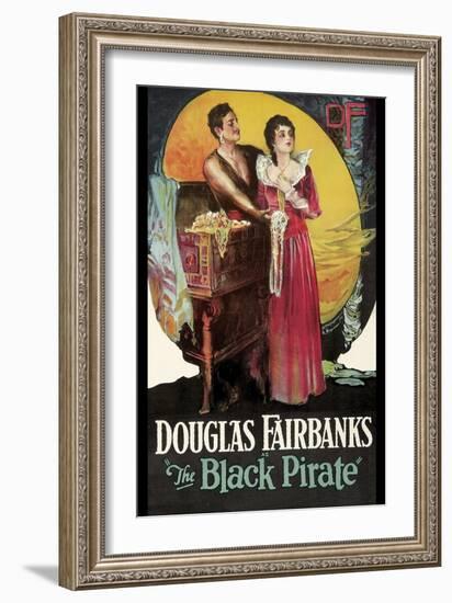 The Black Pirate-null-Framed Premium Giclee Print