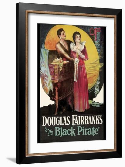 The Black Pirate-null-Framed Premium Giclee Print