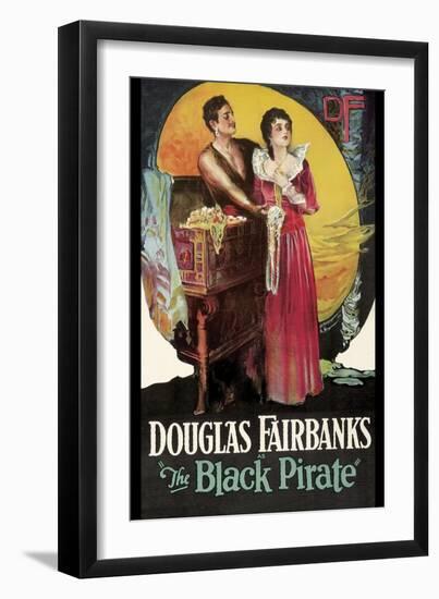 The Black Pirate-null-Framed Premium Giclee Print