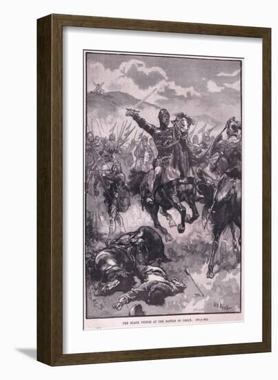 The Black Prince at the Battle of Crecy Ad 1346-Walter Paget-Framed Giclee Print