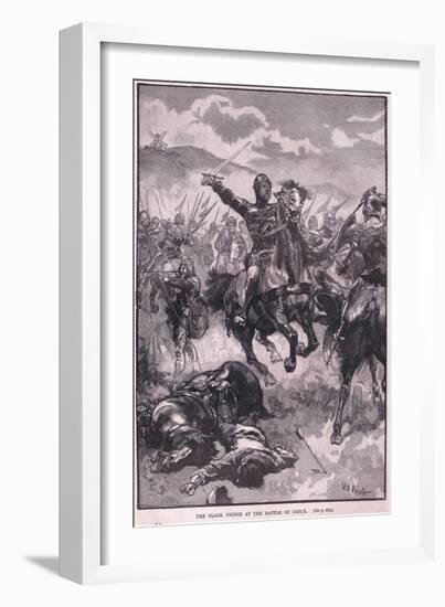 The Black Prince at the Battle of Crecy Ad 1346-Walter Paget-Framed Giclee Print