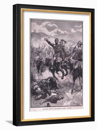 The Black Prince at the Battle of Crecy Ad 1346-Walter Paget-Framed Giclee Print