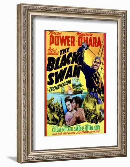 The Black Swan - Movie Poster Reproduction-null-Framed Photo