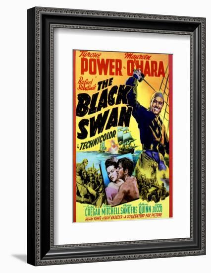 The Black Swan - Movie Poster Reproduction-null-Framed Photo