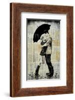 The Black Umbrella-Loui Jover-Framed Art Print