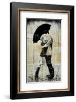 The Black Umbrella-Loui Jover-Framed Art Print