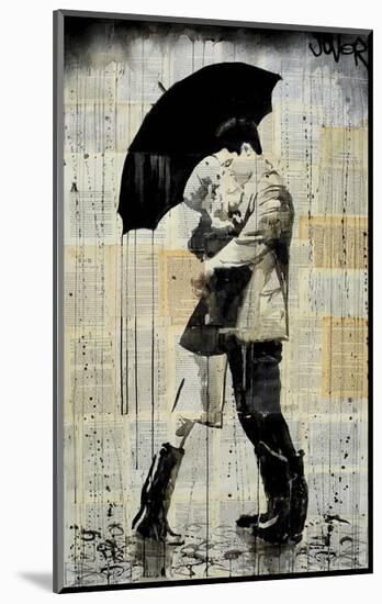 The Black Umbrella-Loui Jover-Mounted Art Print