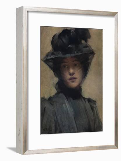 'The Black Veil', c19th century-Samuel Melton Fisher-Framed Giclee Print