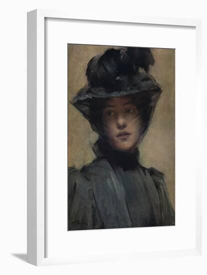 'The Black Veil', c19th century-Samuel Melton Fisher-Framed Giclee Print