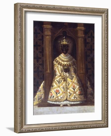 The Black Virgin in the Chadaraita Given by Louis XI (1423-83)-null-Framed Giclee Print