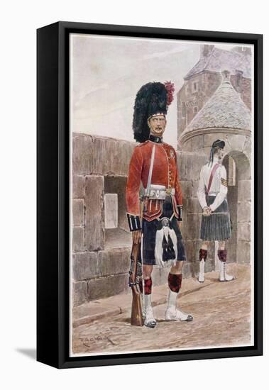 The Black Watch Royal Highlanders-Richard Caton Woodville-Framed Stretched Canvas