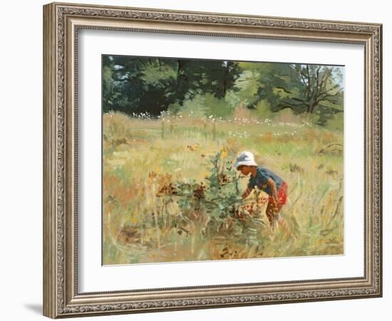 The Blackberry Picker, 1989-Gillian Furlong-Framed Giclee Print