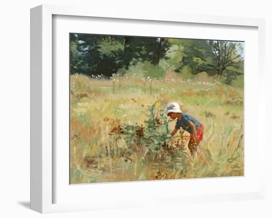 The Blackberry Picker, 1989-Gillian Furlong-Framed Giclee Print