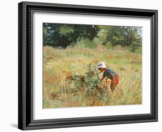 The Blackberry Picker, 1989-Gillian Furlong-Framed Giclee Print