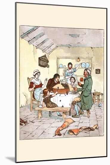 The Blackbirds Baked in a Pie Began Singing When the Pie Was Opened-Randolph Caldecott-Mounted Art Print