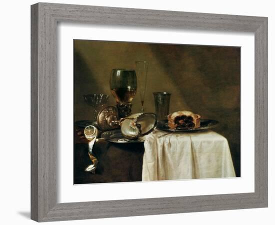 The Blackcurrant Tart, 1635-Willem Claesz. Heda-Framed Giclee Print