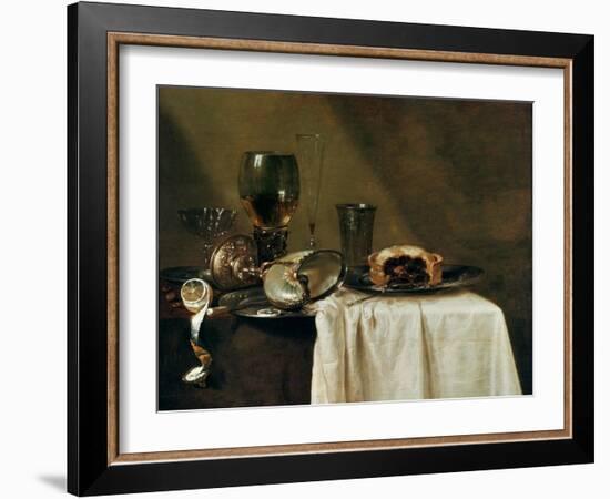 The Blackcurrant Tart, 1635-Willem Claesz. Heda-Framed Giclee Print