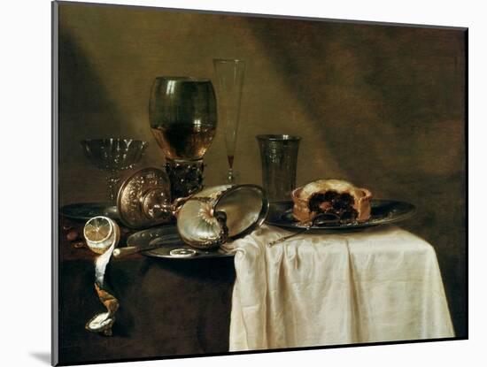 The Blackcurrant Tart, 1635-Willem Claesz. Heda-Mounted Giclee Print