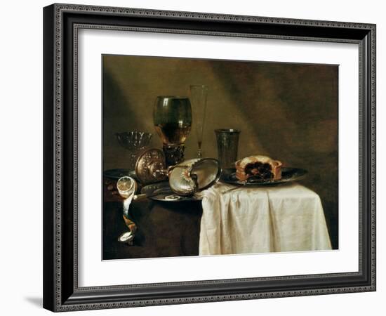 The Blackcurrant Tart, 1635-Willem Claesz. Heda-Framed Giclee Print